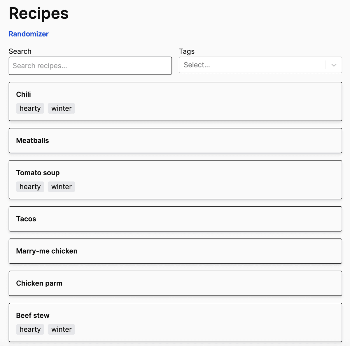 Recipes